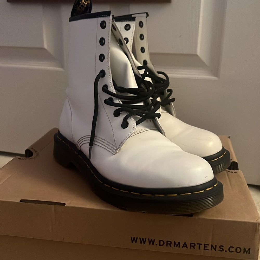 Doc Martens White Boots
